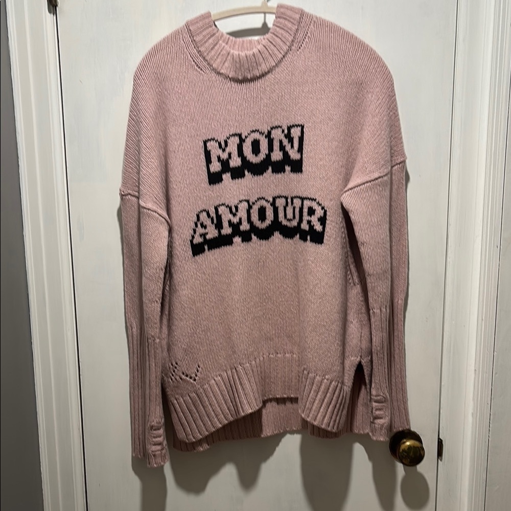ZADIG & VOLTAIRE Alma Mon amour turtle neck merino wool sweater size small